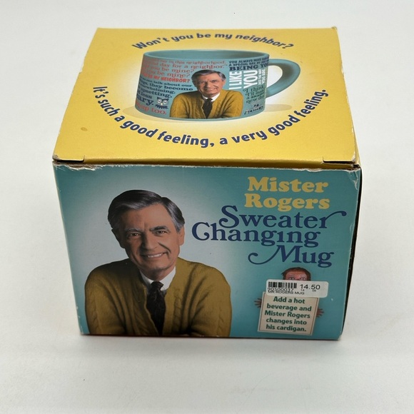 Classic 2014 Mister (Mr.) Rogers Neighborhood Sweater Heat Changing Mug NEW! - Picture 3 of 9